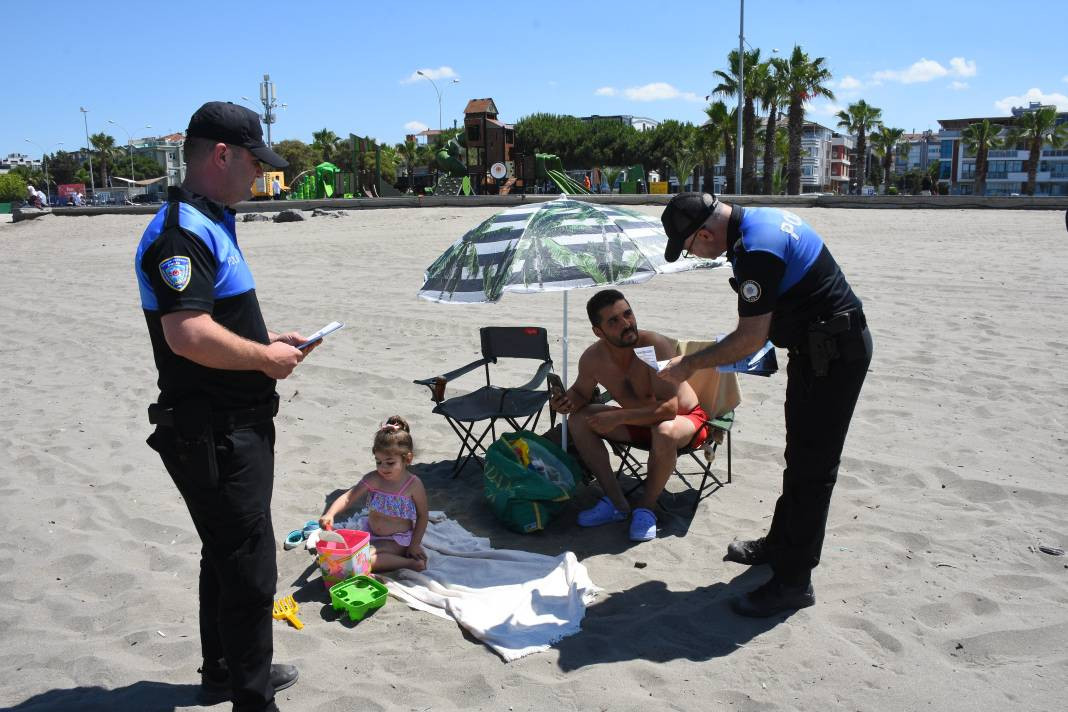Denize girenleri havadan, karadan ve denizden uyardılar - Resim: 7
